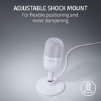 Razer RZ19-05050300-R3U1 Seiren V3 Mini: USB Condenser Microphone - White