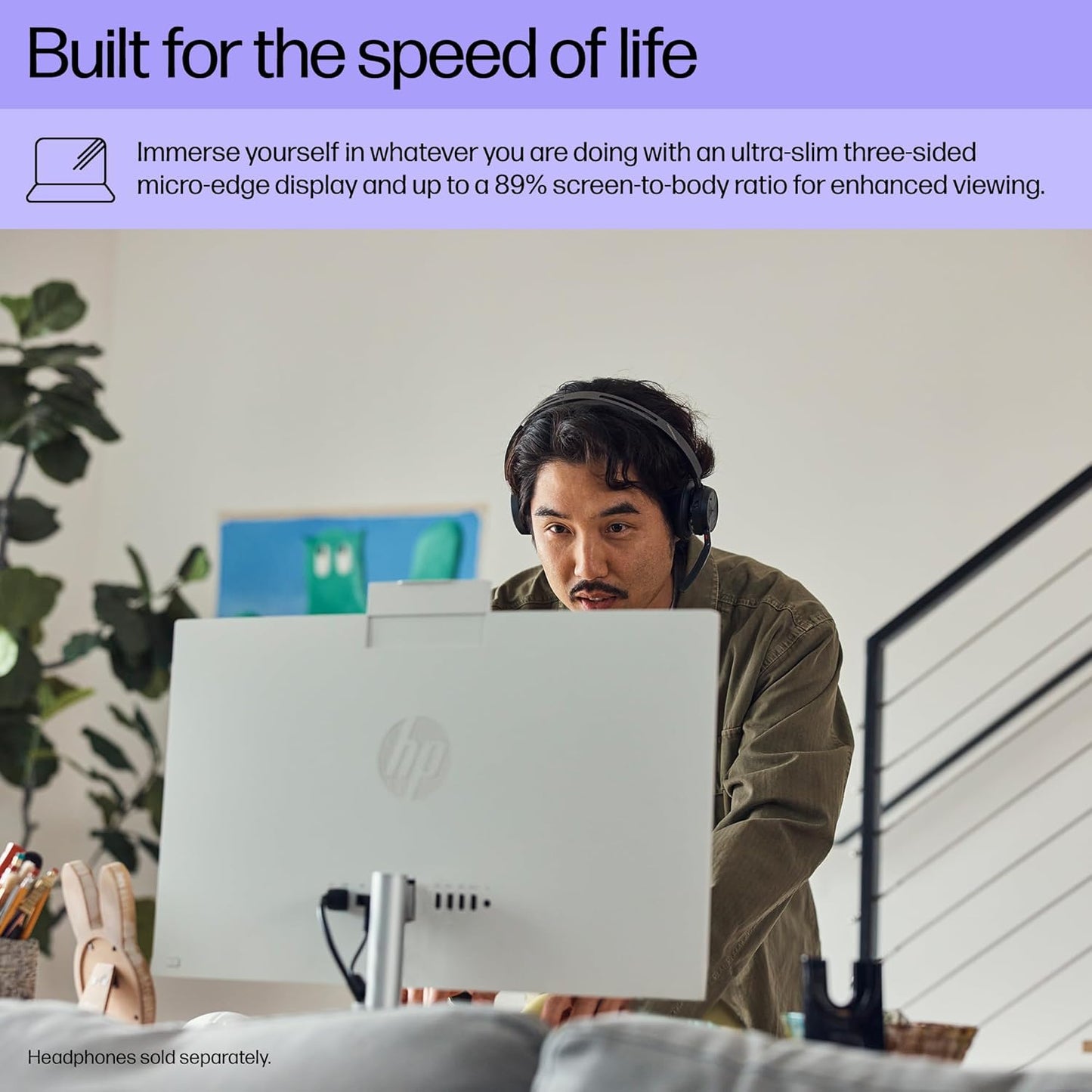 HP 9C9G0AA#ABA 24" All-in-One Desktop PC Ultra 5