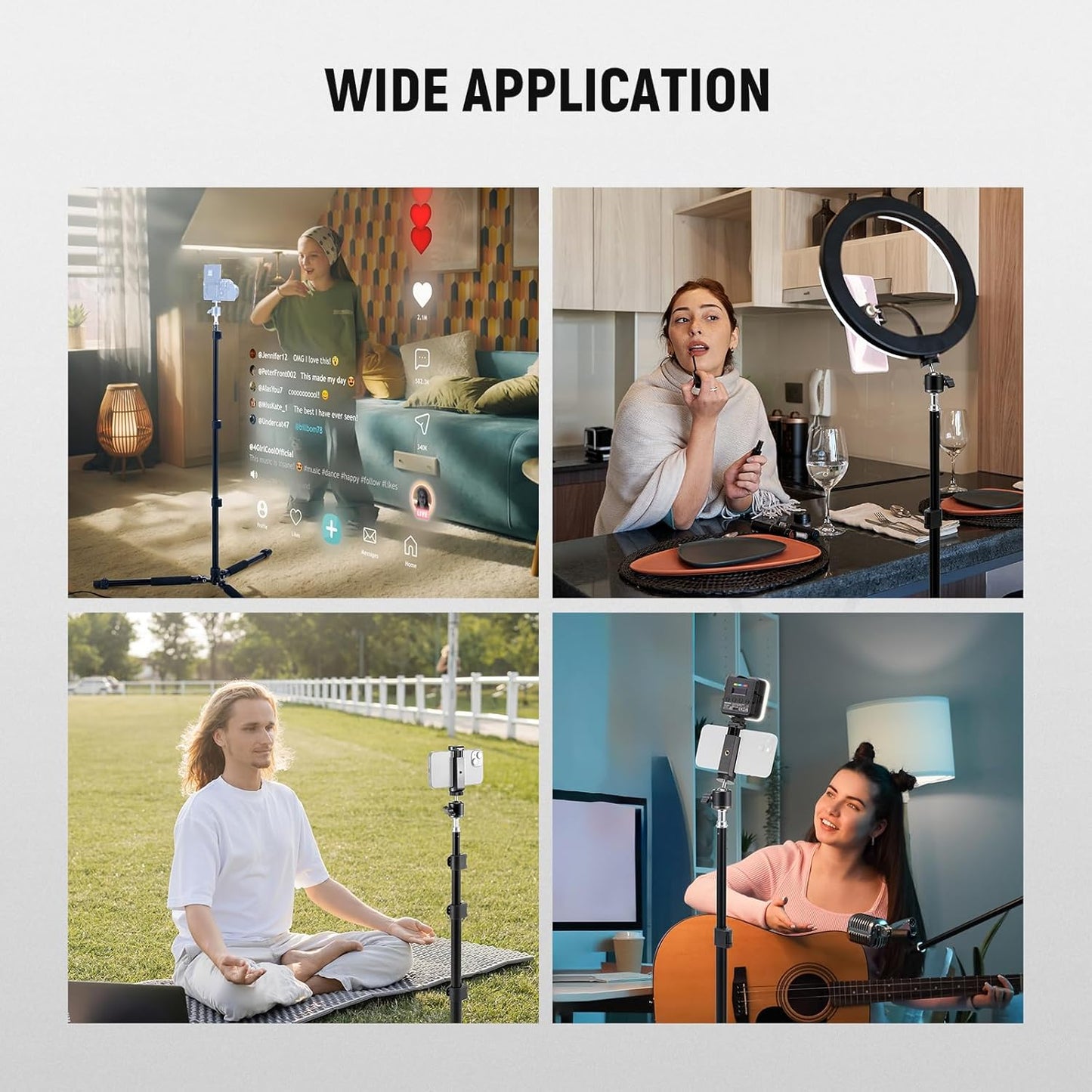 Neewer ST195 Photography Light Stand Adjustable Aluminum