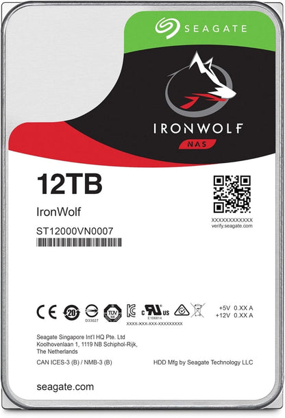 Seagate IronWolf 12TB NAS HDD CMR Drive