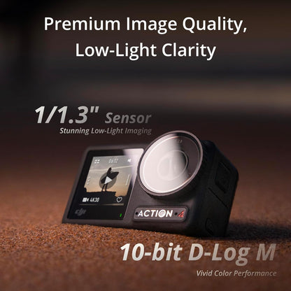 DJI Osmo Action 4 4K Vlogging Camera Mic Combo