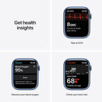 Apple MKJA3LL/A Watch Series 7 45mm Blue (Renewed Premium)