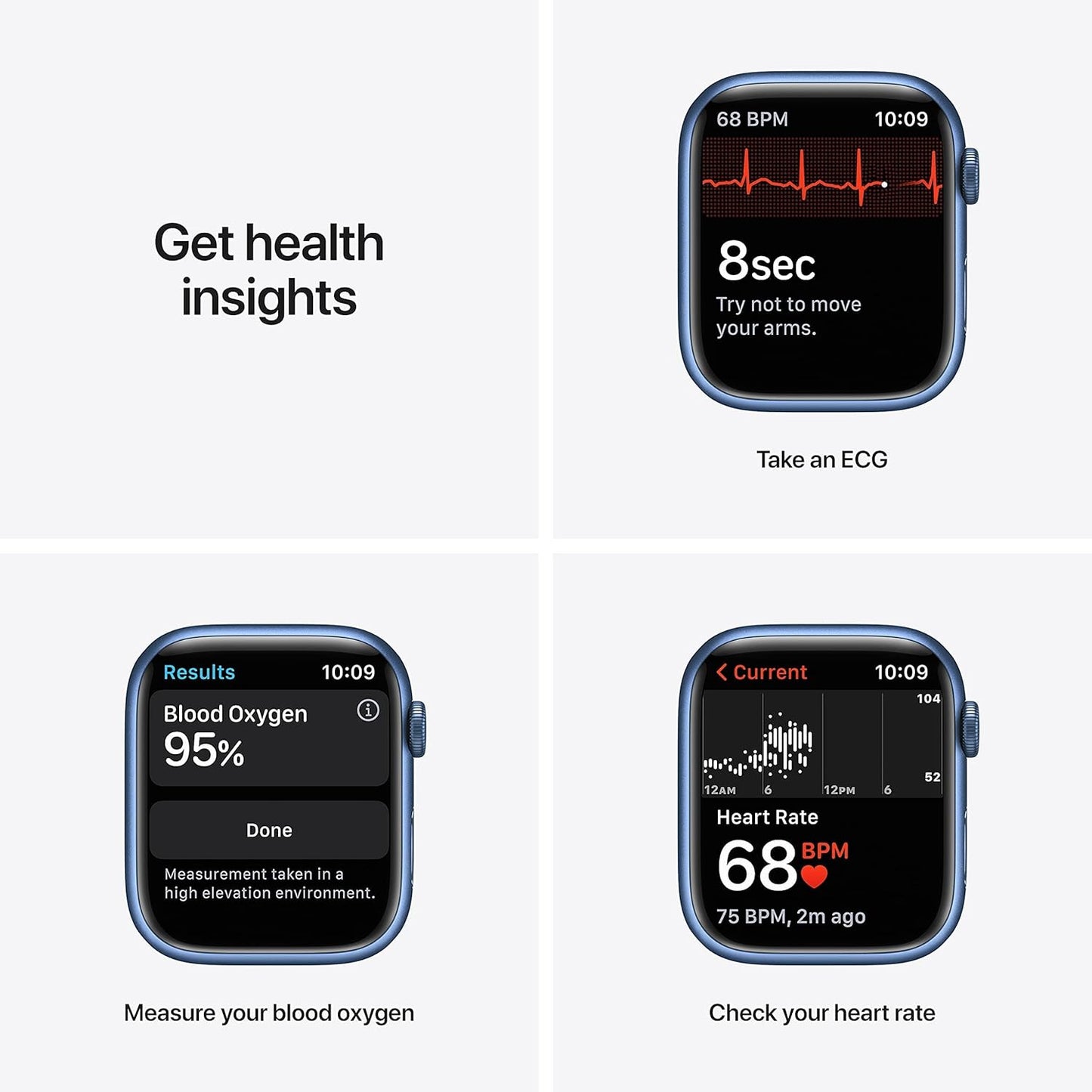 Apple MKJA3LL/A Watch Series 7 45mm Blue (Renewed Premium)