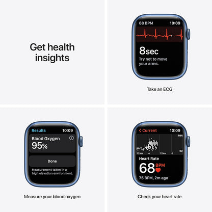 Apple MKJA3LL/A Watch Series 7 45mm Blue (Renewed Premium)