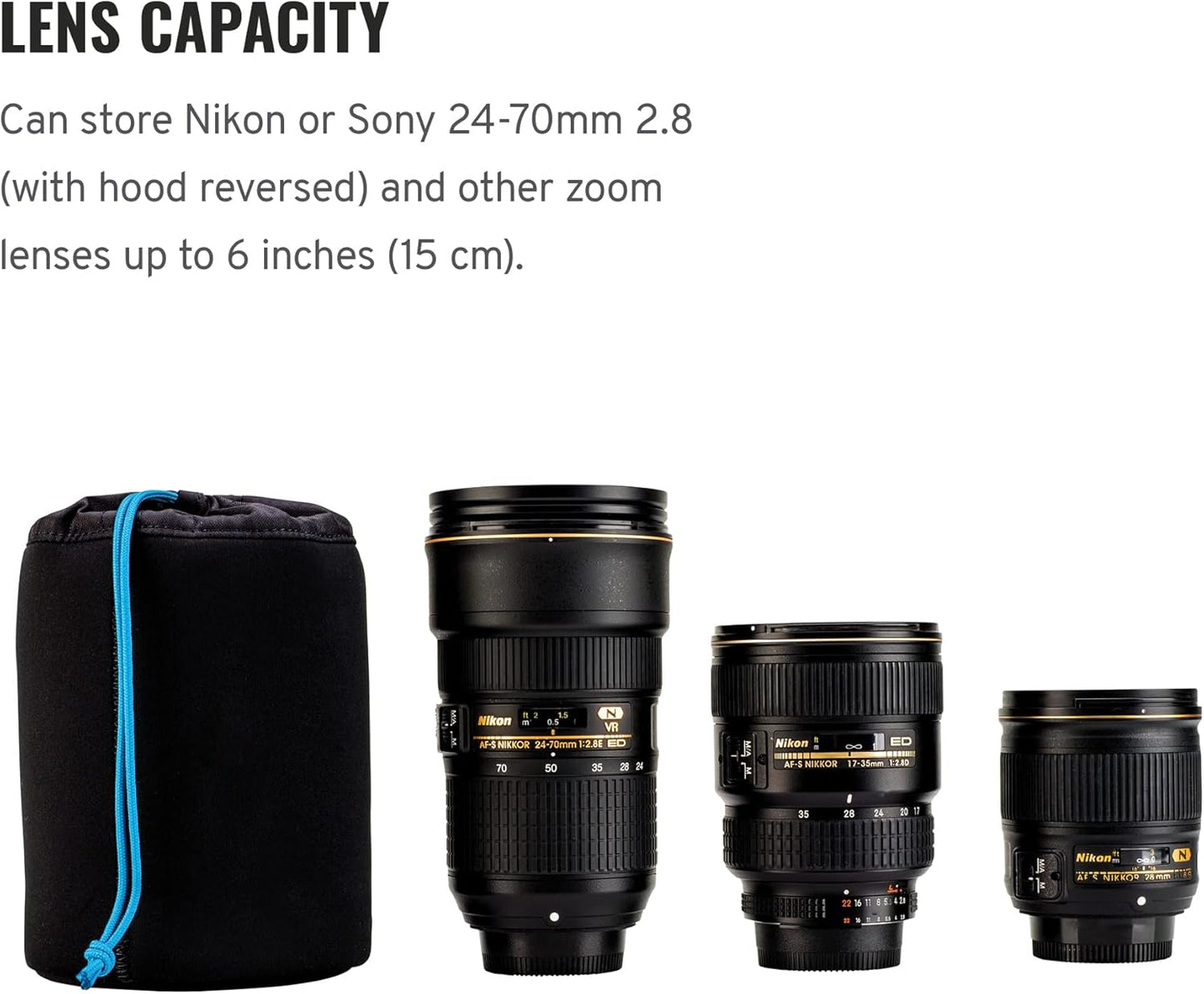 Tenba 636-353 Tools Soft Lens Pouch 6x4.5 - Camera Protection