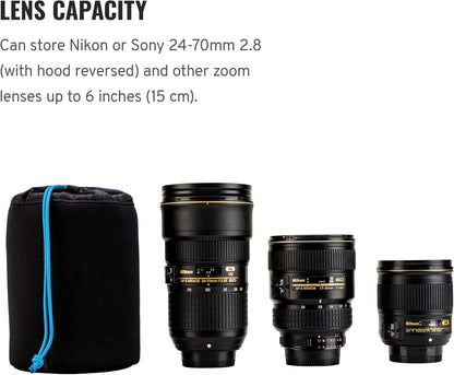 Tenba 636-353 Tools Soft Lens Pouch 6x4.5 - Camera Protection