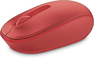 Microsoft U7Z-00031 Wireless Mobile Mouse 1850 Flame Red — main product image