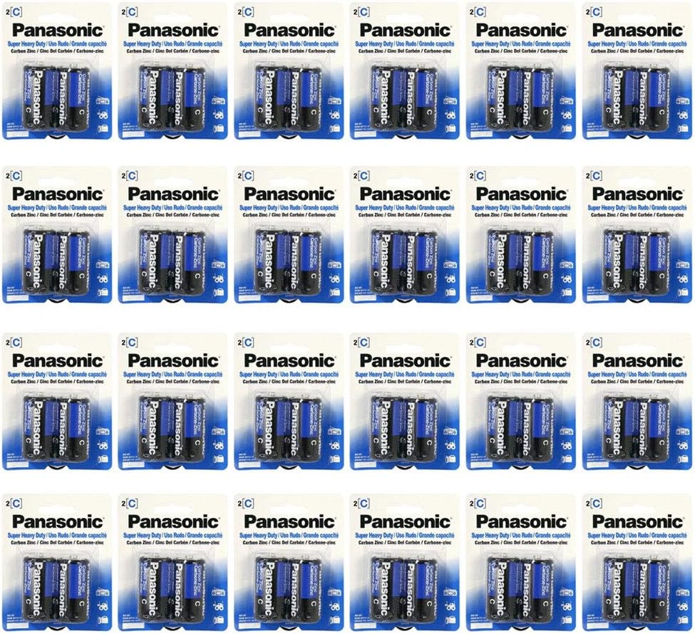 Panasonic 4330210173 Super Heavy Duty C Batteries - 24 Pack