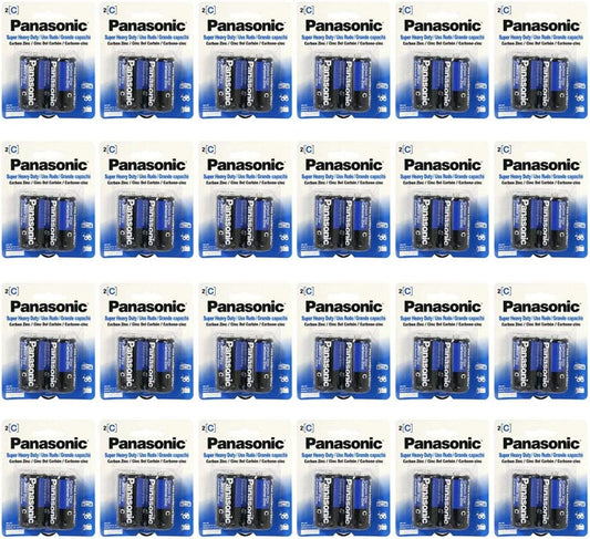 Panasonic 4330210173 Super Heavy Duty C Batteries - 24 Pack
