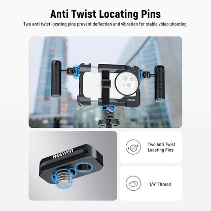 Neewer Quick Release Plate Adapter Phone Cage 4-Pack