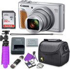 Canon SX740 HS Silver Digital Camera Bundle (Renewed)