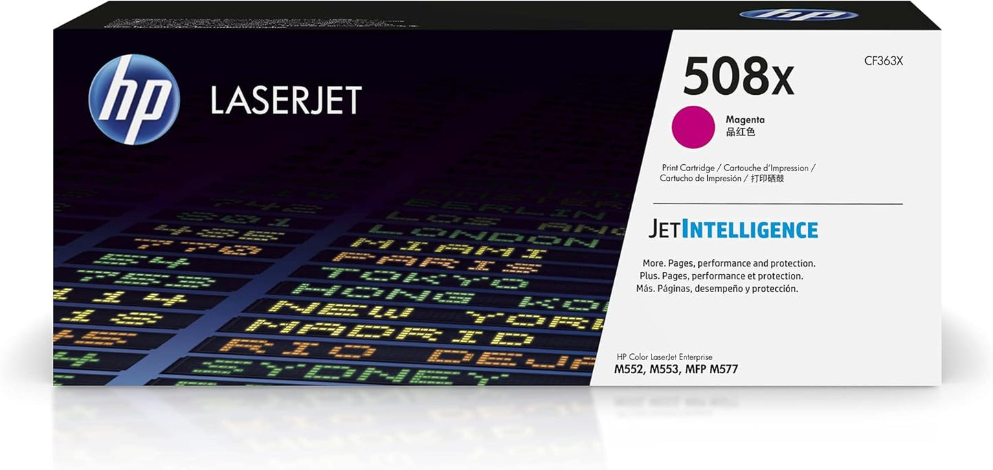 HP CF363X 508X Magenta High-Yield Toner Cartridge
