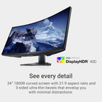 Dell S3422DWG 34-Inch 144Hz Curved Gaming Monitor