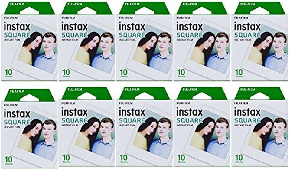Fujifilm 4332021061 Square Instant Film 100 Exposures