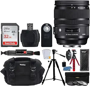 Sigma 24-70mm f/2.8 Nikon F Art Lens Bundle