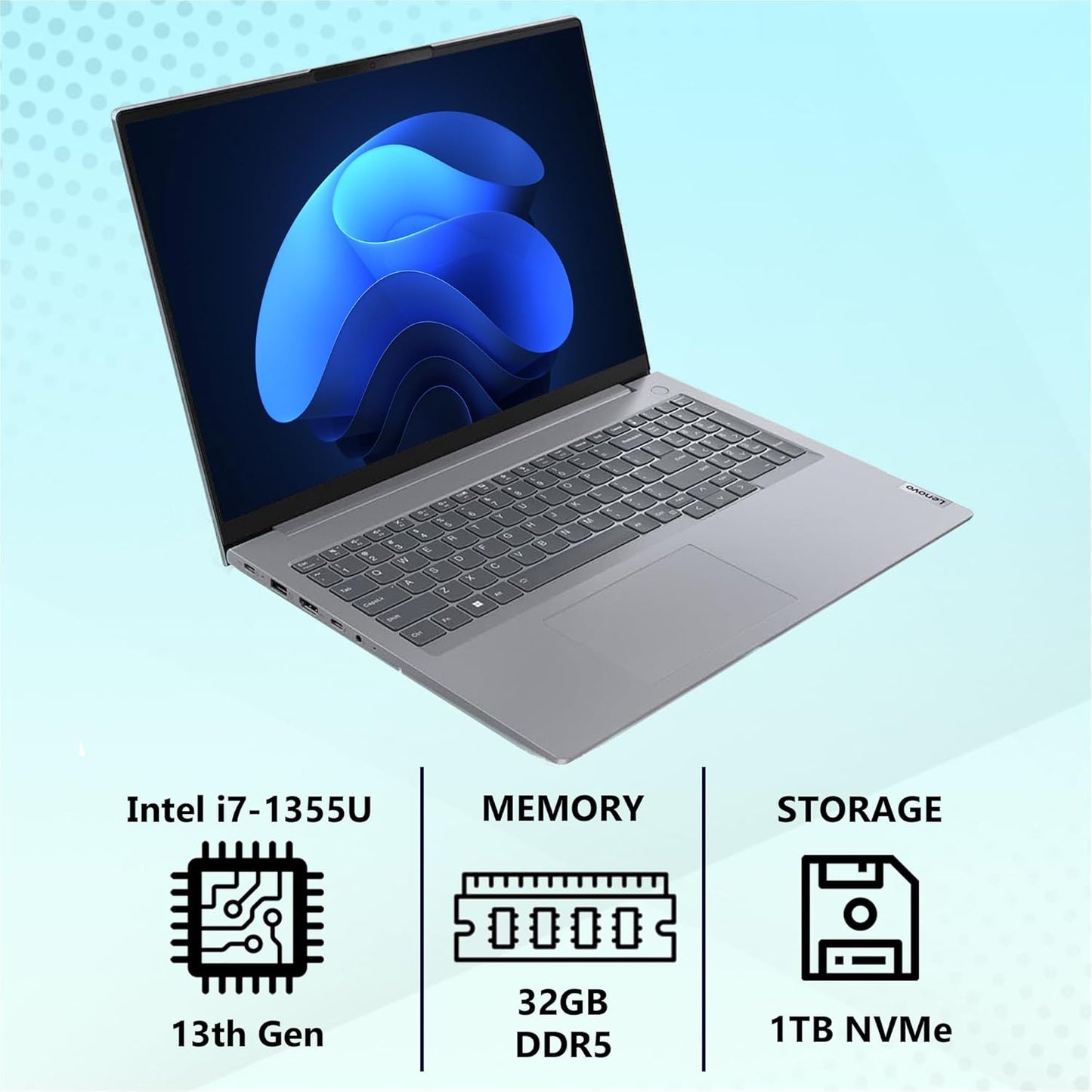 Lenovo Thinkbook 16 G6 Business Laptop i7-1355U 32GB 1TB