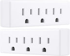 Philips SPS1630W/37 3-Outlet Grounded Wall Tap 2-Pack