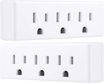Philips SPS1630W/37 3-Outlet Grounded Wall Tap 2-Pack