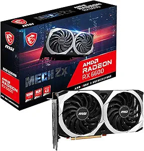MSI Radeon RX 6600 MECH 2X 8G Gaming Graphics Card — main product image