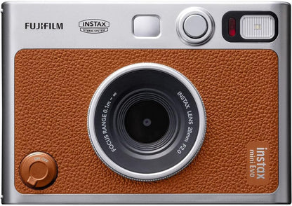 Fujifilm Instax Mini EVO Instant Camera Bundle - Brown