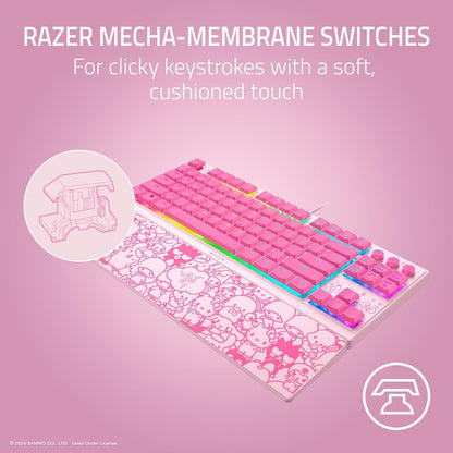 Razer RZ03-04881900-R3M1 Ornata V3 TKL Hello Kitty Keyboard