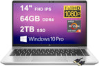 HP ProBook 445 G8 Ryzen 5 64GB RAM 2TB SSD 14