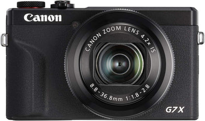 Canon 3638C001 PowerShot G7 X Mark III Camera: 4K, Black