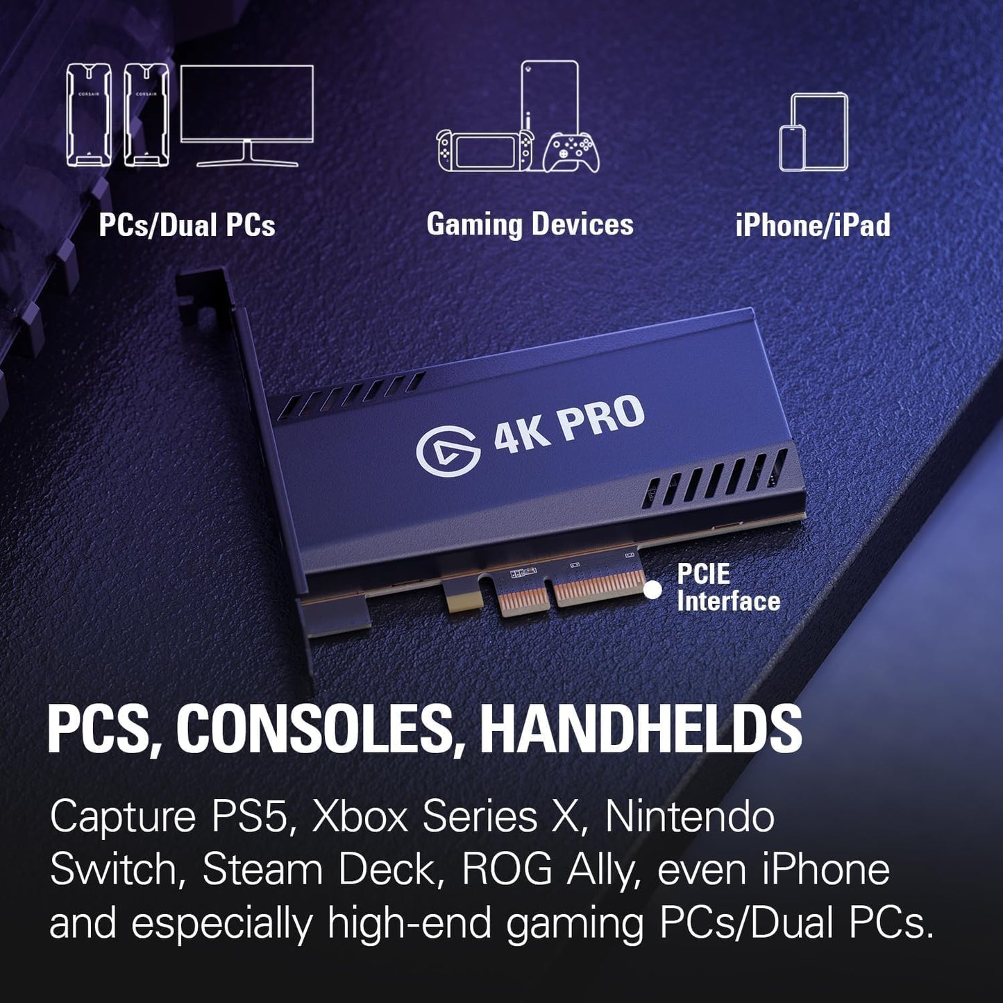Elgato 4K Pro Renewed Internal Capture Card Low Latency