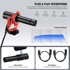 Neewer 10105101 Phone Vlogging Kit with LED Light and Microphone