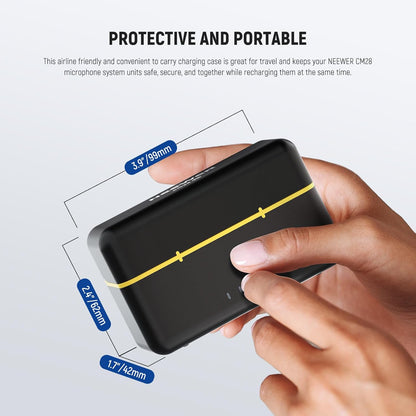 Neewer CM28 CASE Wireless Lavalier Mic Charging Case
