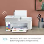 HP 7FS74A DeskJet Plus 4152 All-in-One Printer Renewed