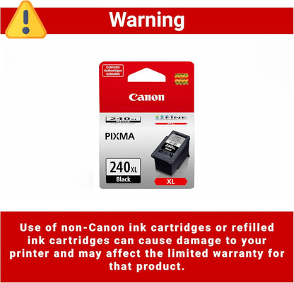 Canon PG-240XL Black Ink Cartridge - High Yield, Genuine