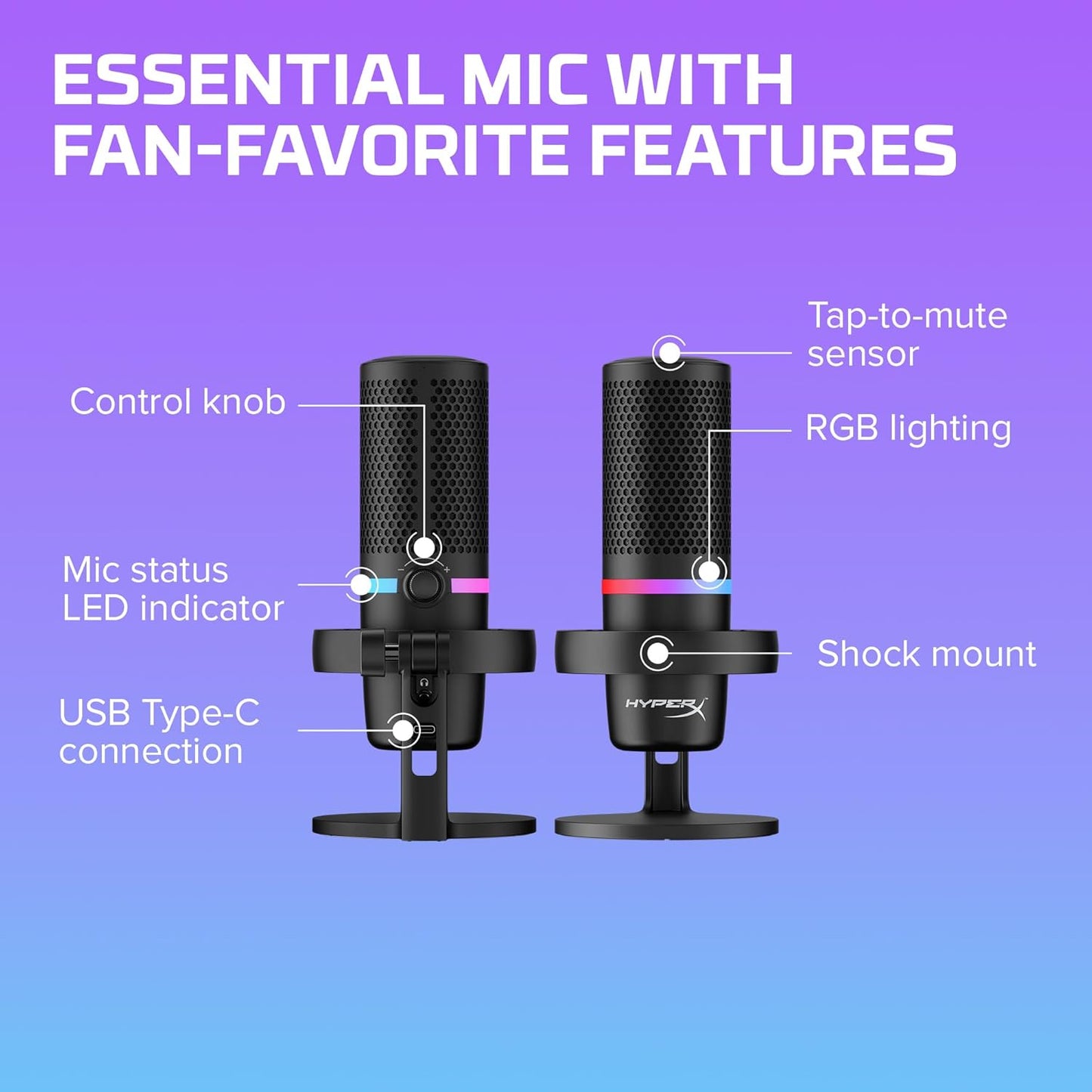 HyperX DuoCast RGB USB Condenser Microphone