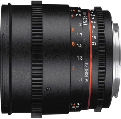 Rokinon DS85M-NEX 85mm T1.5 Cine DS Lens Sony E-Mount