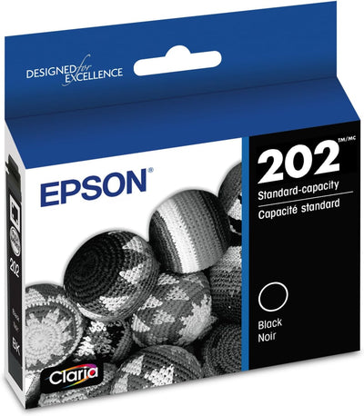 Epson T202120-S 202 Claria Black Standard Ink Cartridge