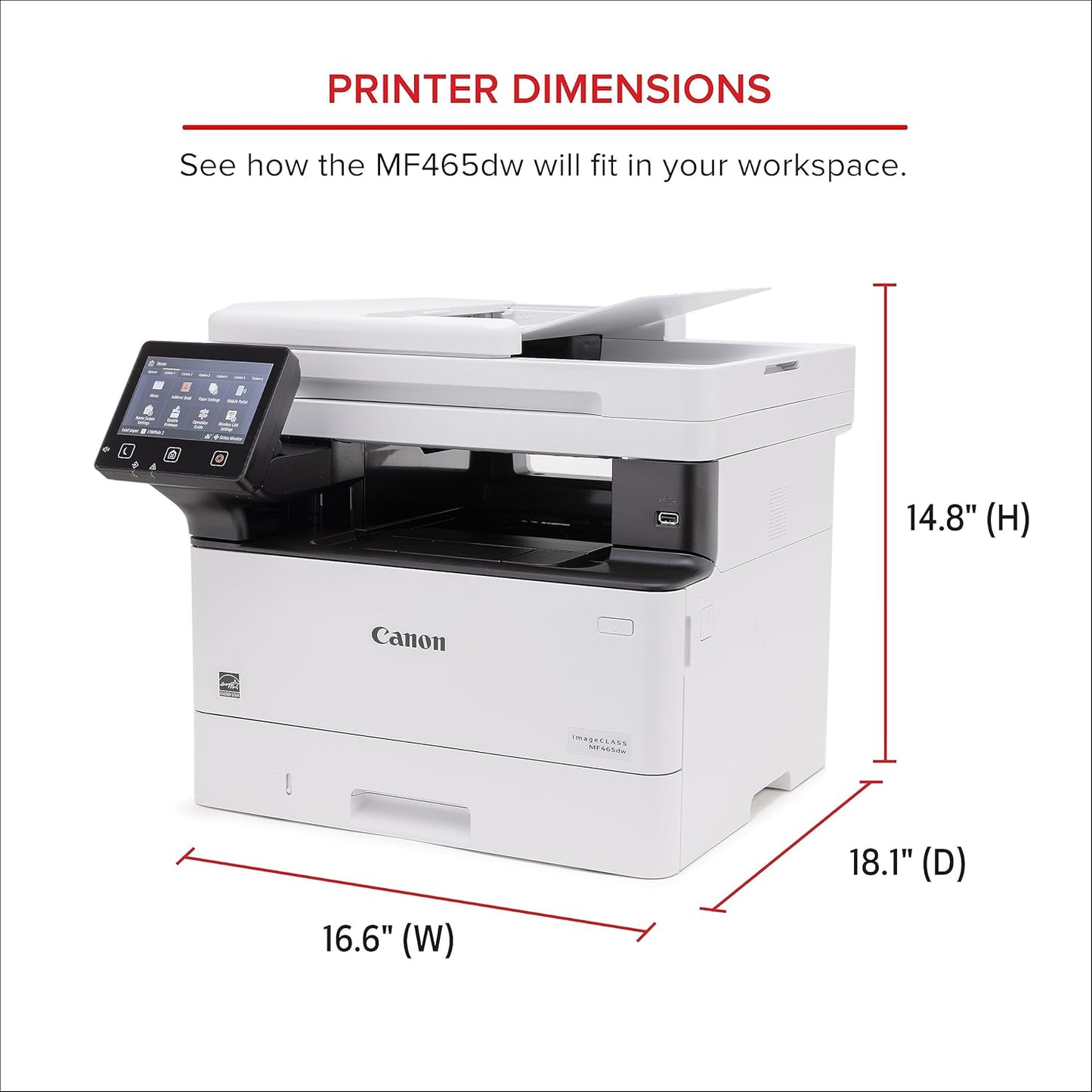 Canon 5951C005 imageCLASS MF465dw Wireless Laser Printer