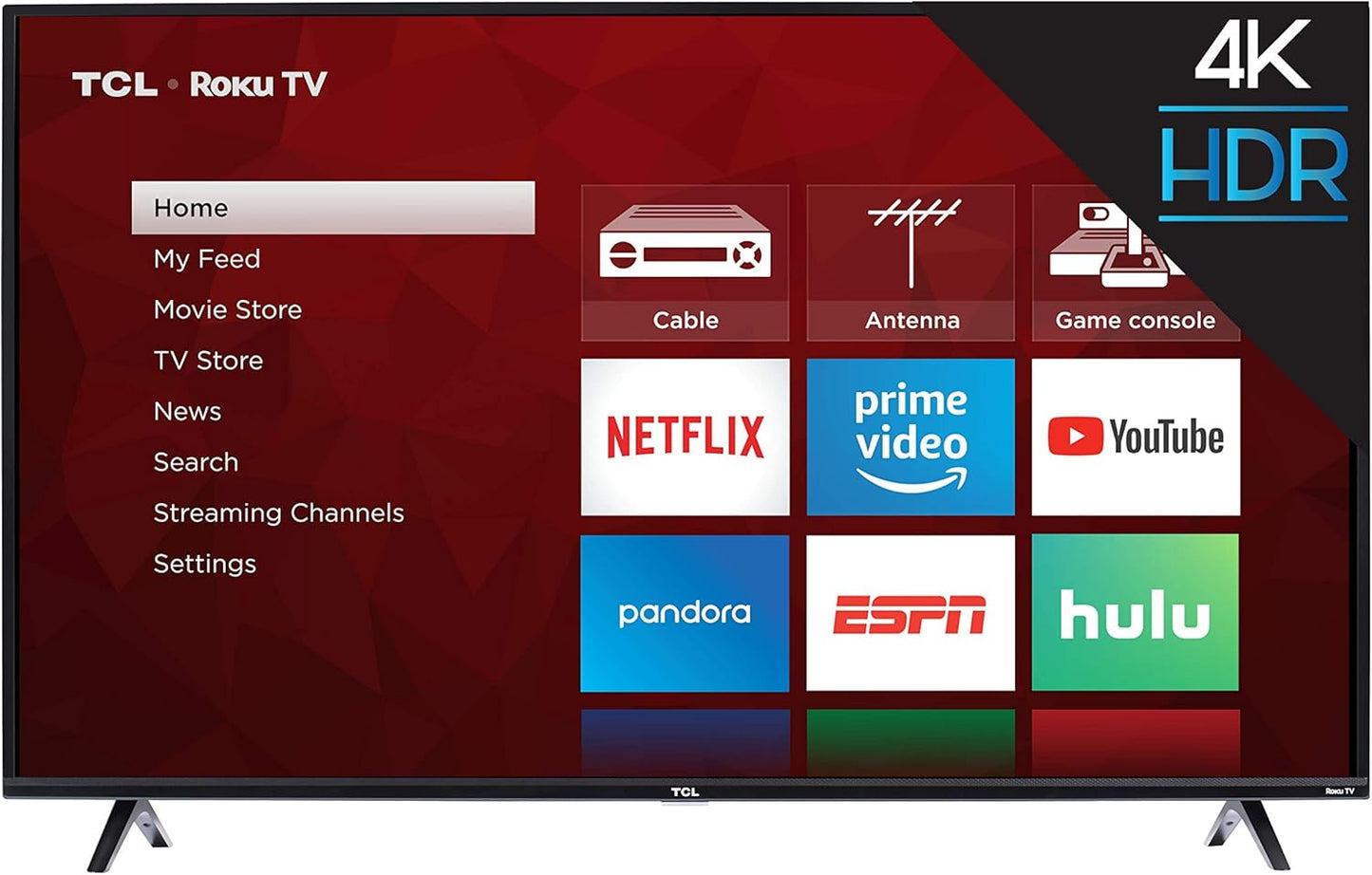 TCL 50S425 50" 4K Smart LED Roku TV (2019)