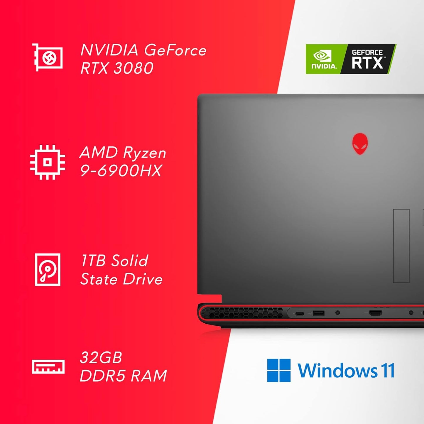 Alienware AWM17R5 Gaming Laptop FHD 480Hz RTX 3080