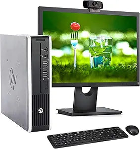 HP Elite Compaq 8300 USFF i7 Desktop PC Bundle (Renewed)