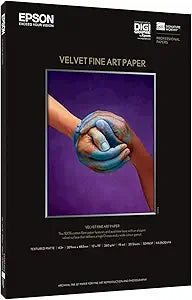 Epson S041637 Velvet Fine Art Paper 13x19 20 Sheets