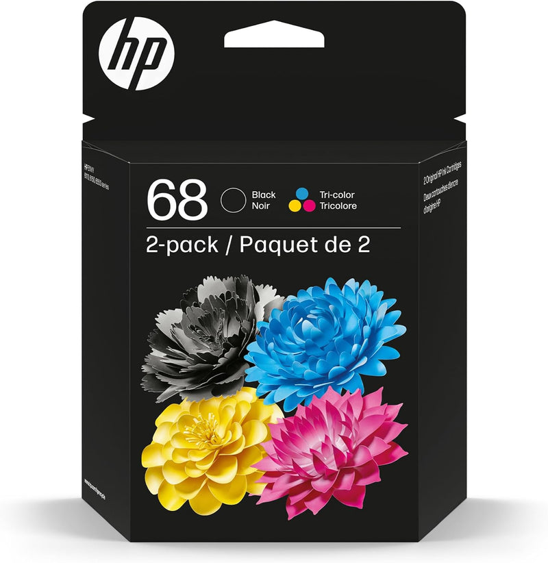 HP 68 Black/Tri-Color Ink Cartridge 2-Pack — main product image