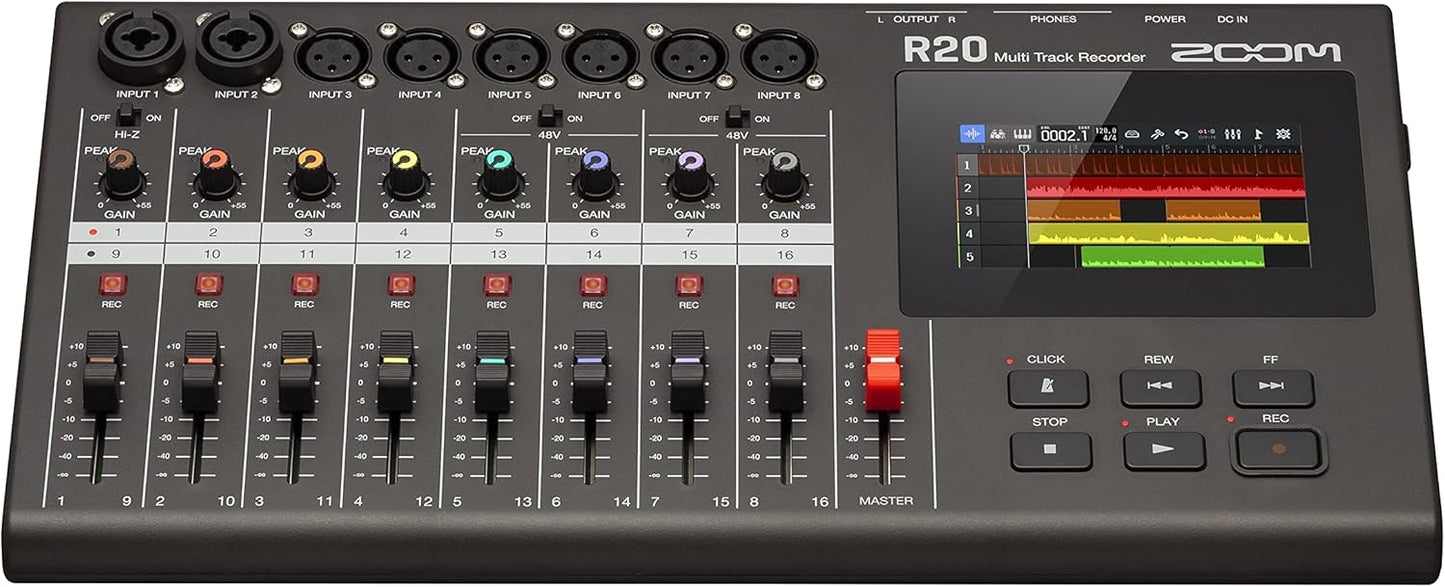 Zoom R20 Digital Multitrack Recorder with CBR-16 Case