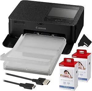 Canon 2PKCP1500BK SELPHY CP1500 Wireless Compact Photo Printer Bundle