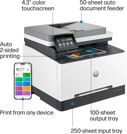 HP Color Laserjet Pro MFP 3301sdw Wireless Printer