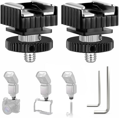 Neewer 10101025 Flash Hot Shoe Adapter 1/4" Screw 2-Pack