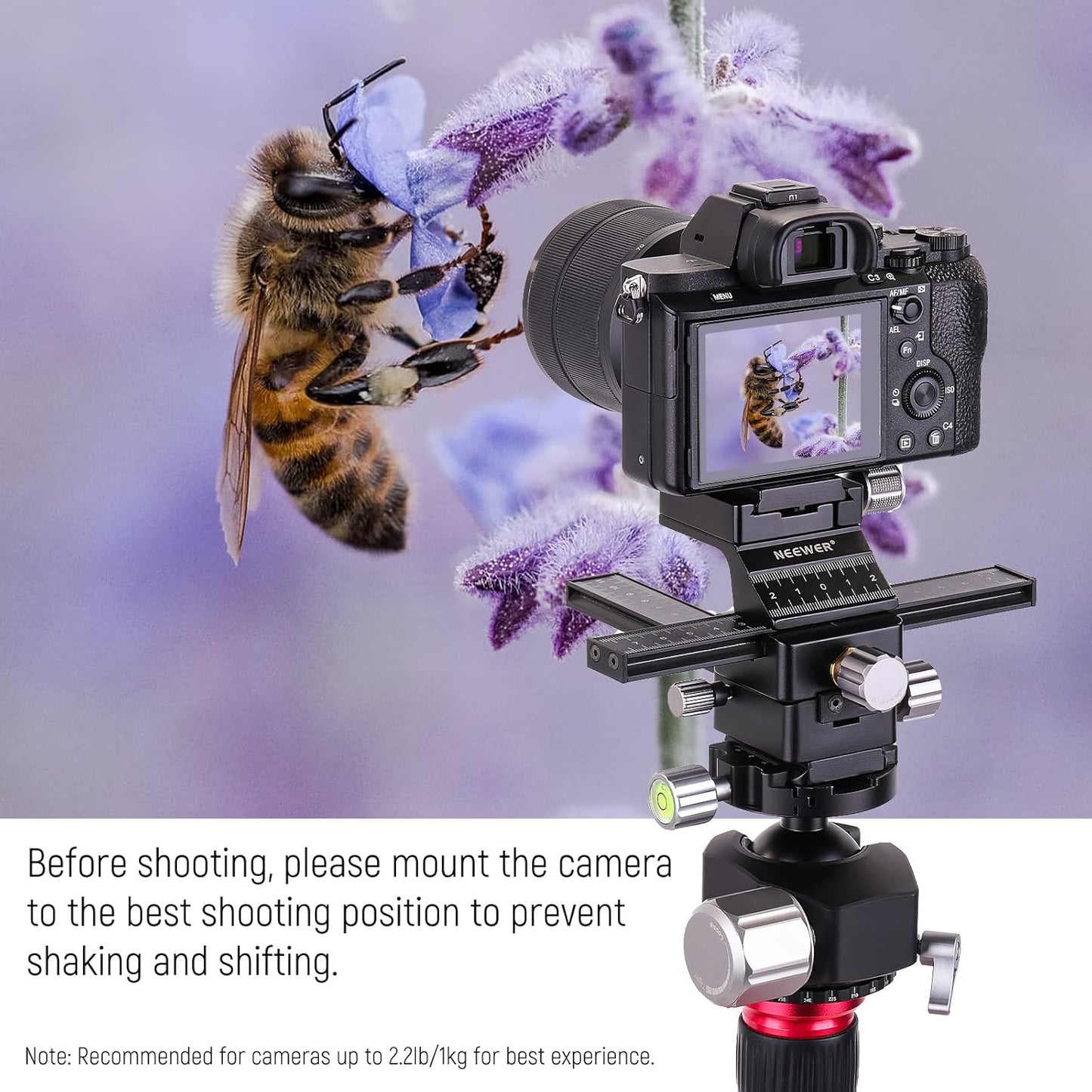 Neewer 10100932 4-Way Macro Focusing Rail Slider