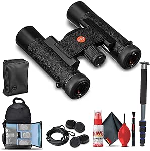 Leica 10x25 Ultravid Blackline Binoculars Bundle