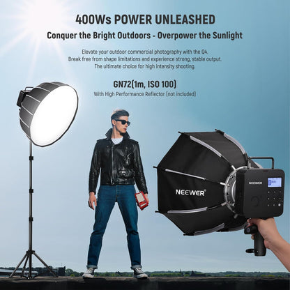 Neewer Q4 400Ws TTL Outdoor Flash Strobe Bowens Mount