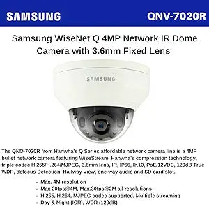 Samsung QNV-7020R WiseNet 4MP Network Camera