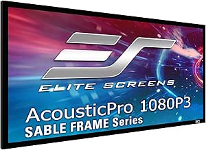 Elite Screens ER96WH1W Sable Frame Projector Screen